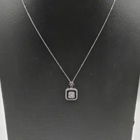 0.53ct Diamond Square Necklace