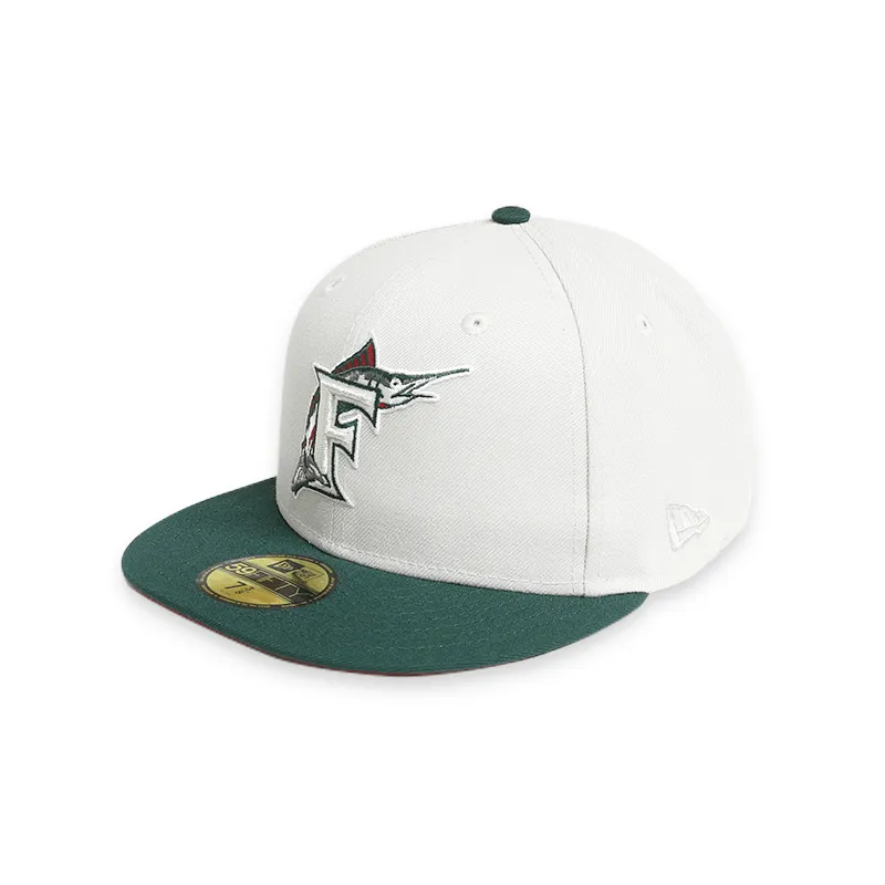 [70699043] Florida Marlins 10th Anniversary White 59FIFTY Men's Fitted Hat