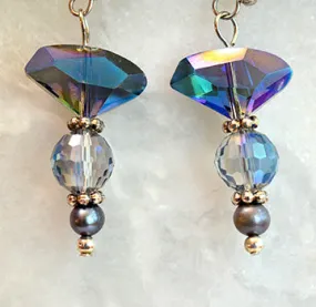 Abstract Crystal Earrings