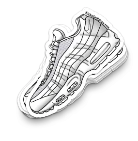 Air Max 95 "Triple White" Sneaker Sticker