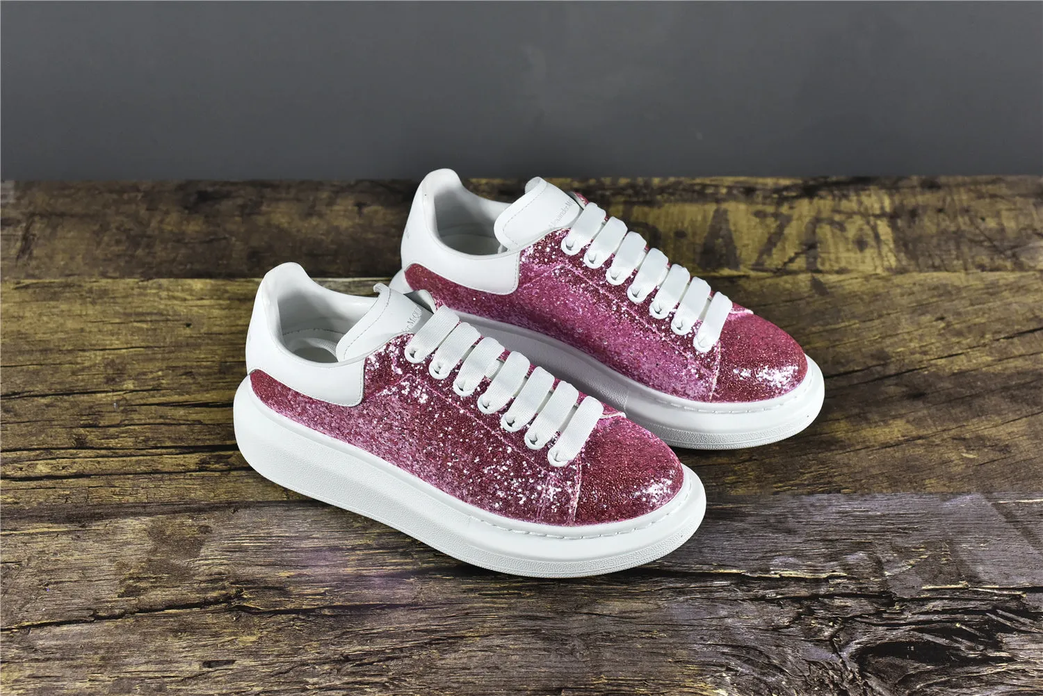 Alexander McQ Oversized Pink Glitter