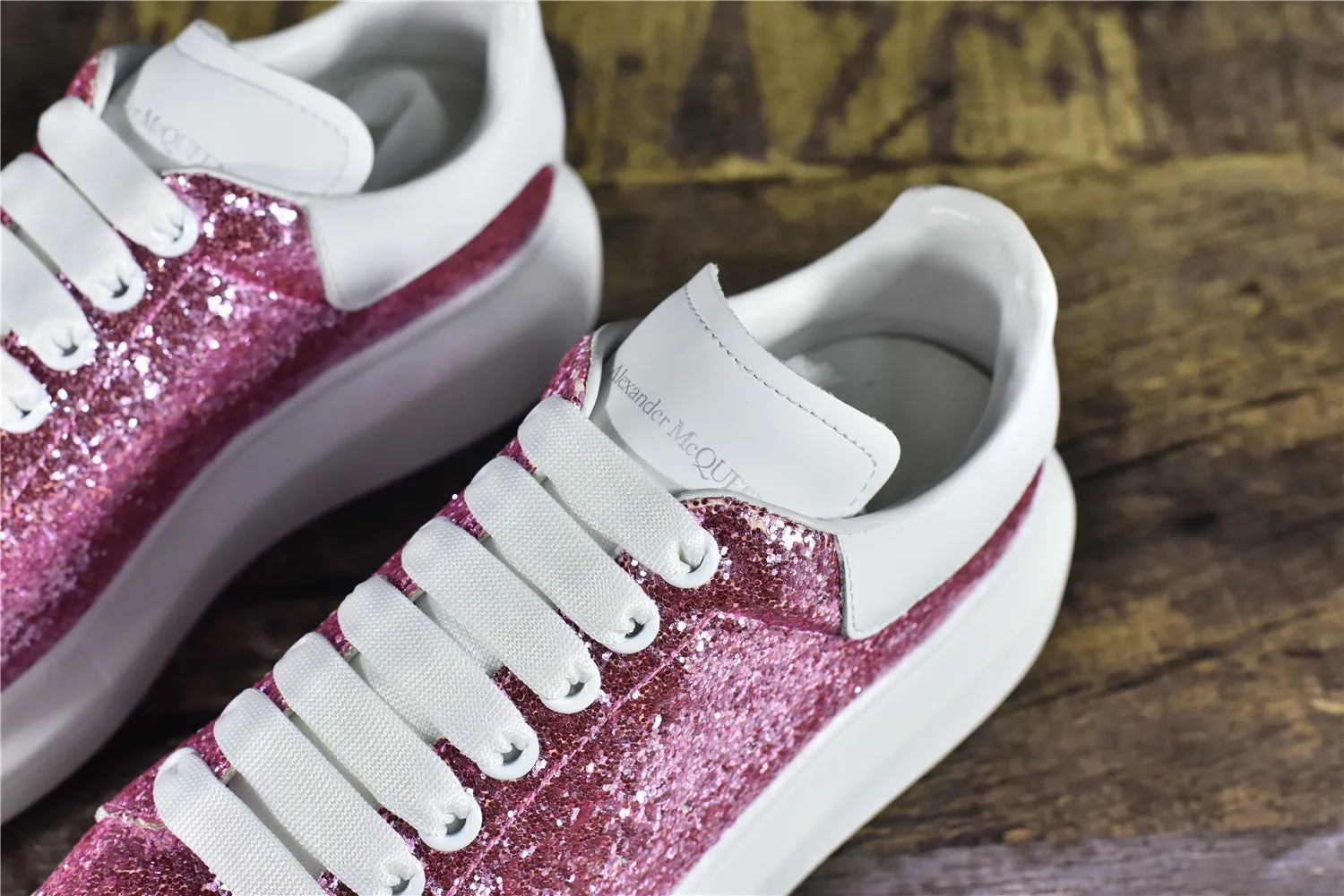 Alexander McQ Oversized Pink Glitter