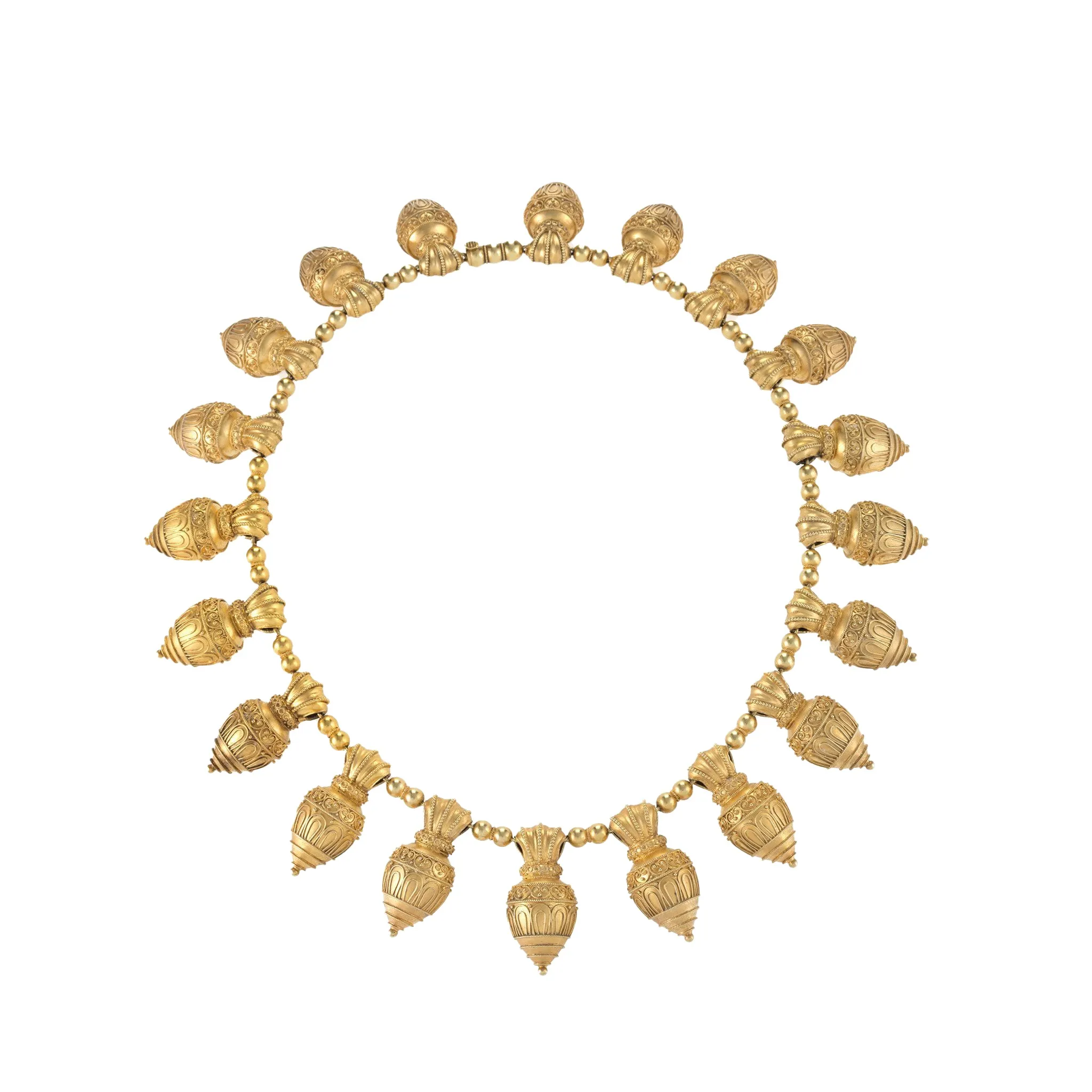 Archaeological Revival Gold Necklace