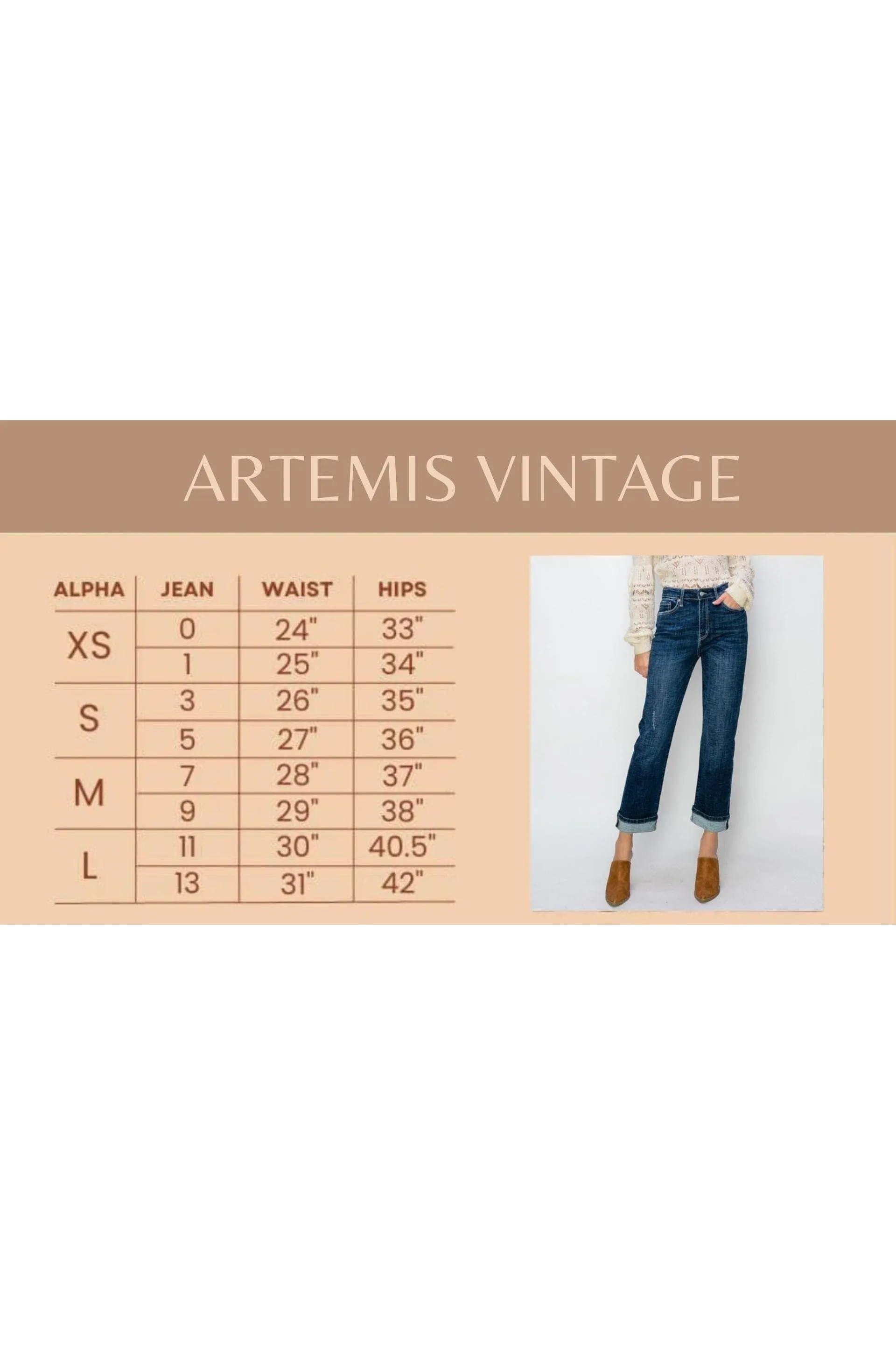 Artemis Vintage Ultra High Rise Relaxed Flare Jeans