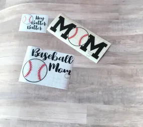 Baseball Mom Vinyl Decal