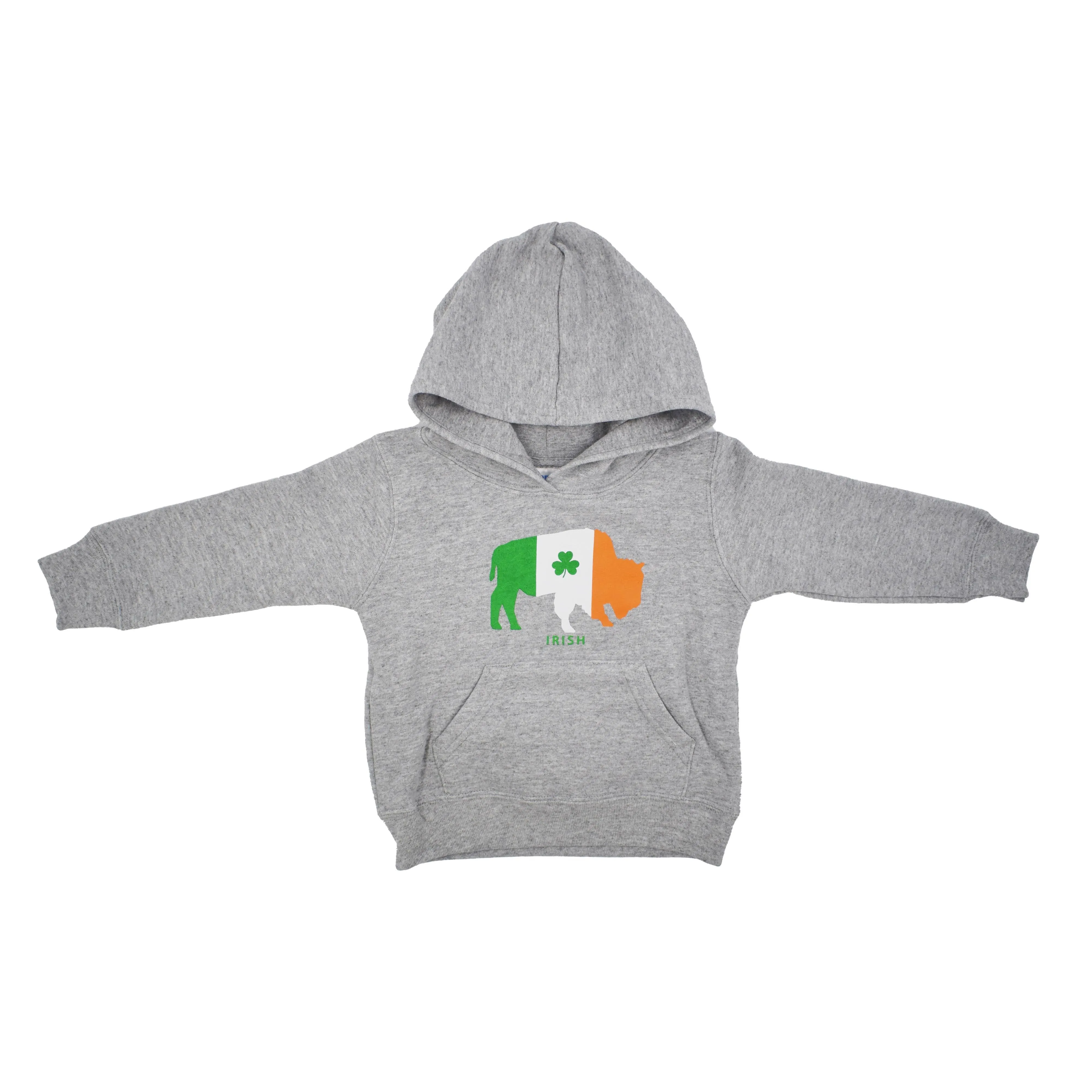 BFLO Toddler Heather Gray Irish Hoodie