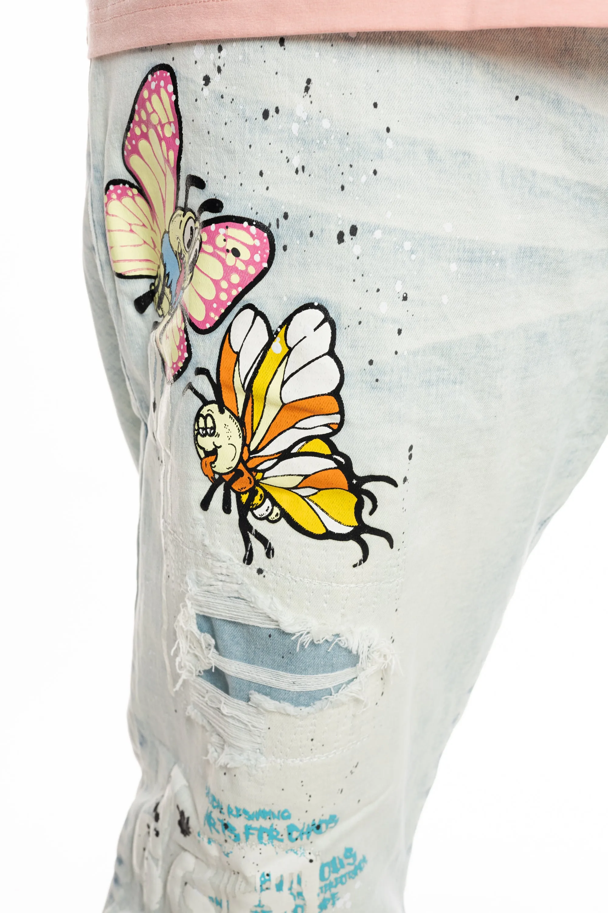 Big And Tall Mushroom  Fashion Jeans - Plaster Blue