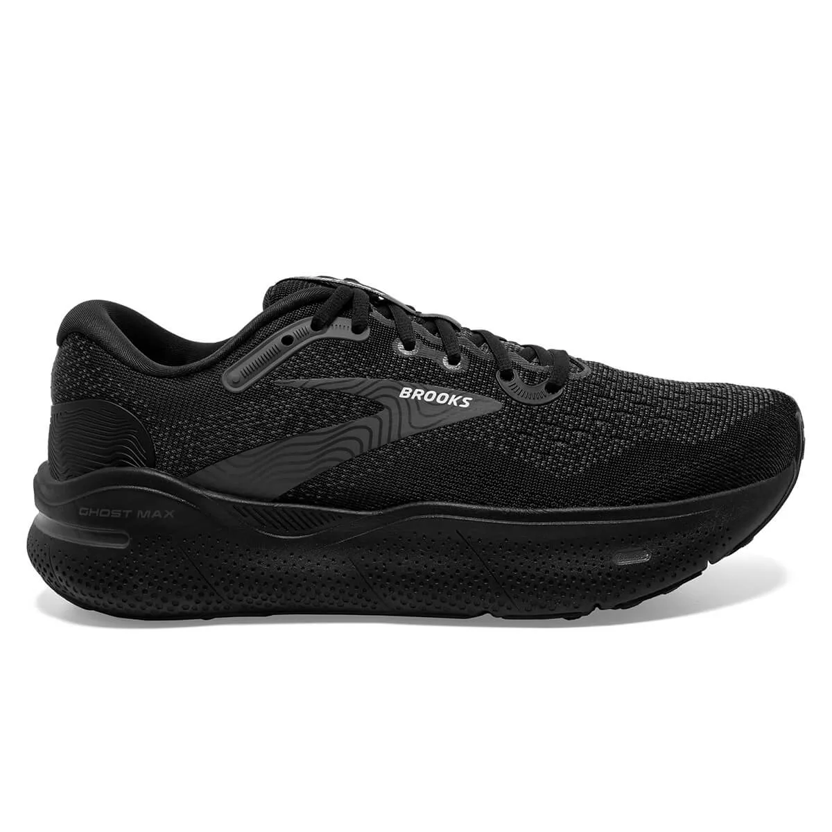 Brooks Ghost Max Mens | Black/black/ebony