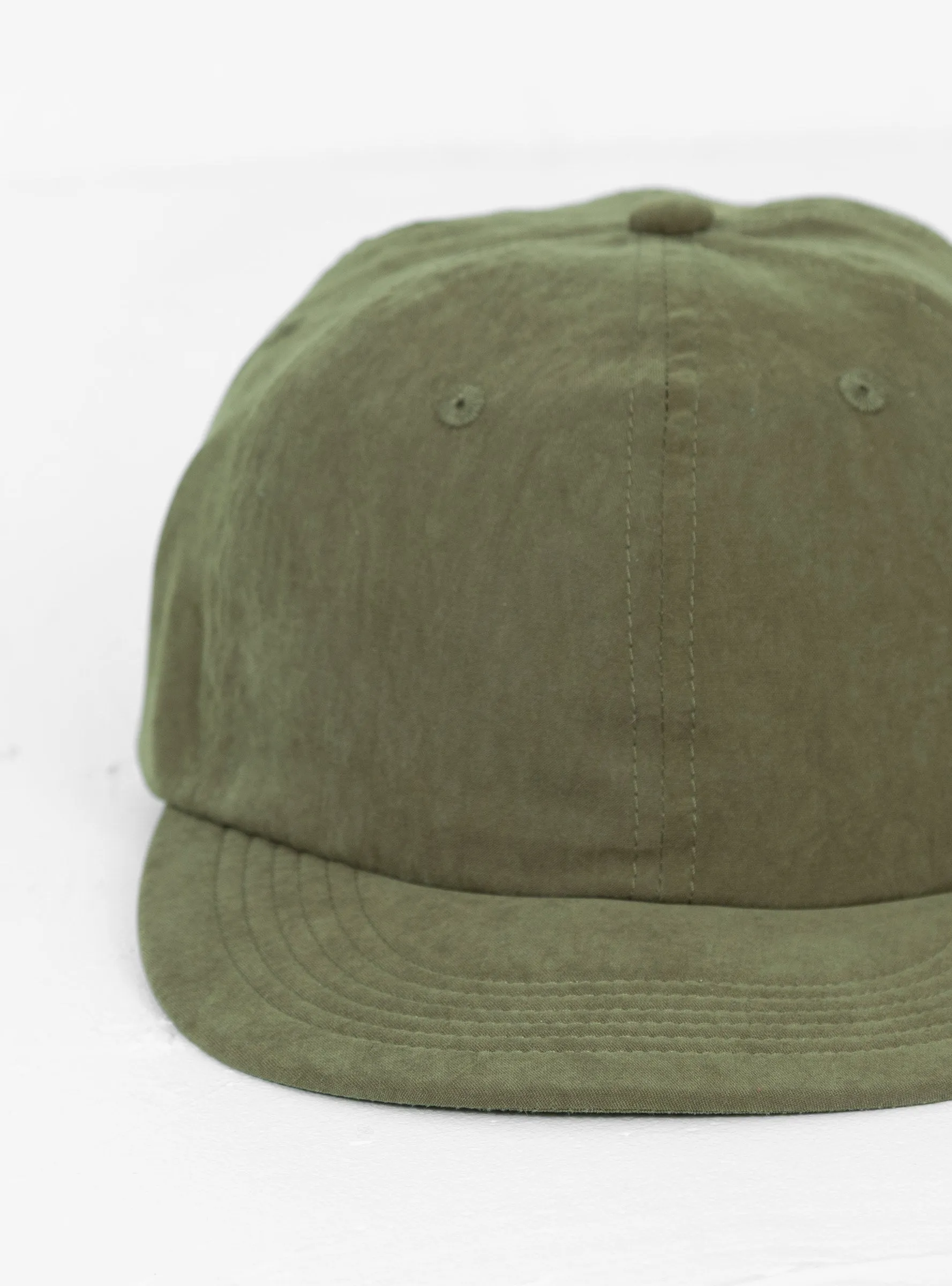 Brushed Cotton Baseball Cap Khaki Green