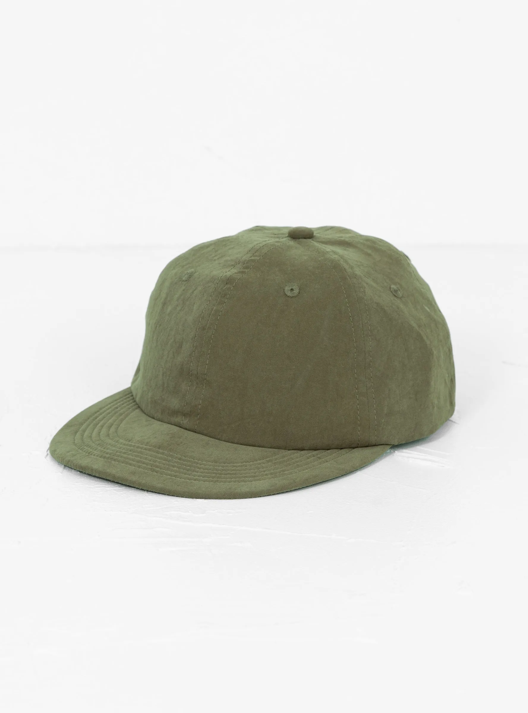 Brushed Cotton Baseball Cap Khaki Green