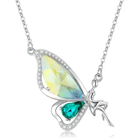 Butterfly Elf 925 Sterling Silver Necklace