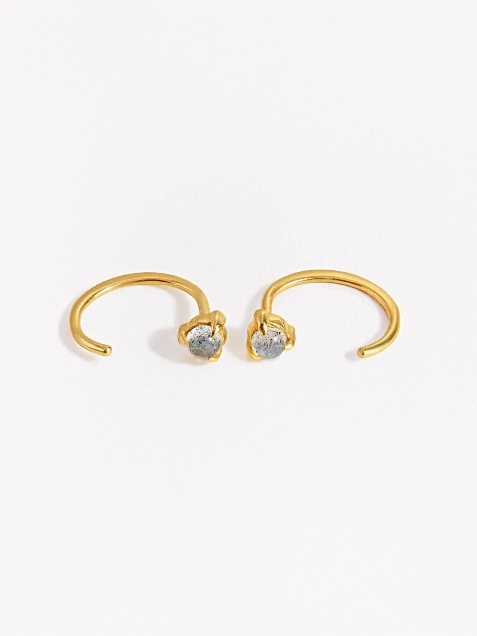 Candace Ear Hugging Hoops Gold