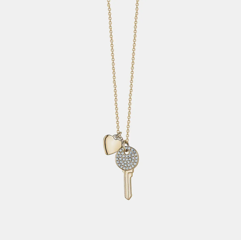 Diamond Key Necklace