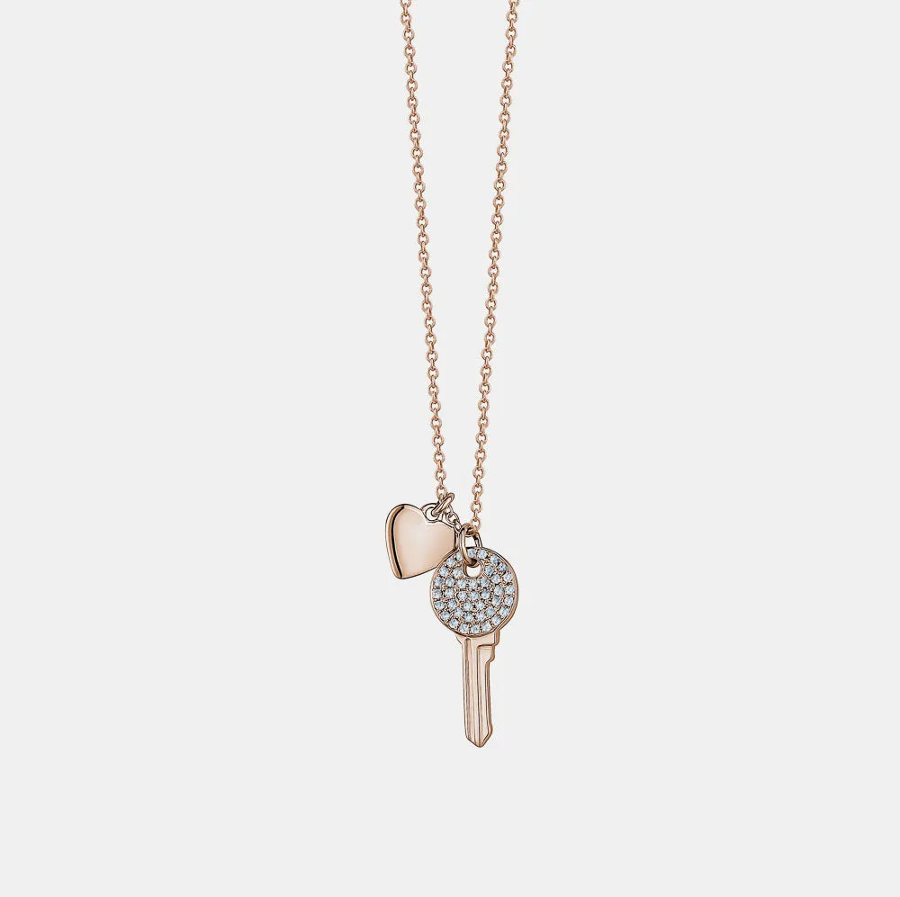 Diamond Key Necklace