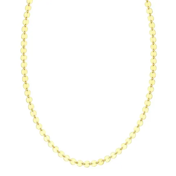 DISC CHAIN NECKLACE 14K