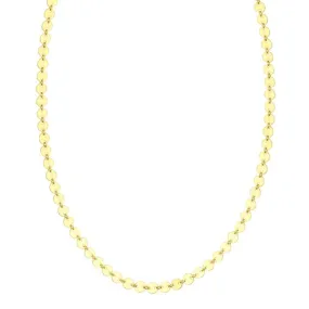 DISC CHAIN NECKLACE 14K