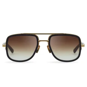 Dita Mach S DTS412-A-01 Yellow Gold Black Sunglasses