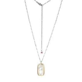 Elle Allure Mother of Pearl Pendant Necklace