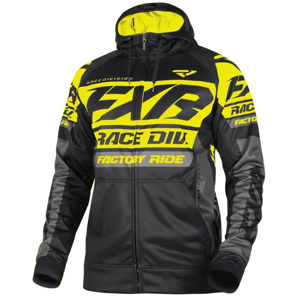 FXR Race Division Tech Hoodie Black HiVis