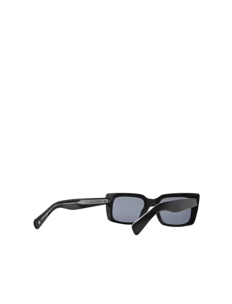 Garrett Leight GL 3030 49 Sunglasses Black/Semi-Flat Navy