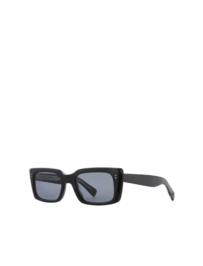 Garrett Leight GL 3030 49 Sunglasses Black/Semi-Flat Navy