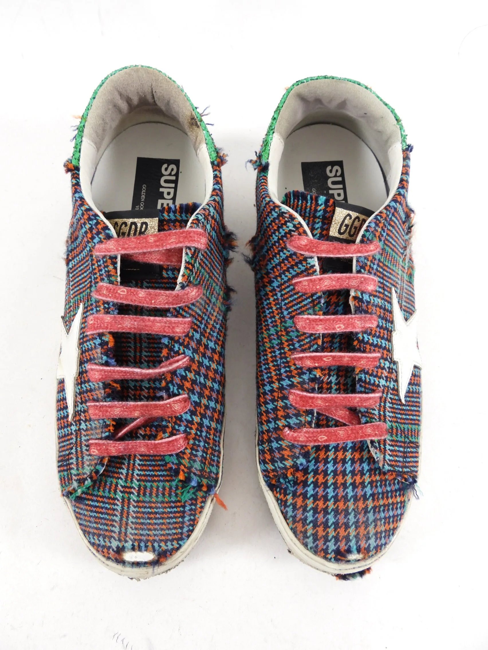 Golden Goose Superstar Plaid Sneakers - 39