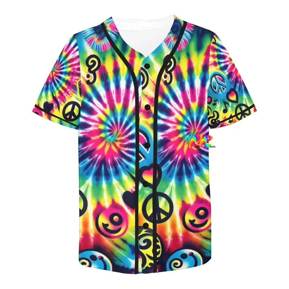 Happy Vibes Rave Baseball Jersey