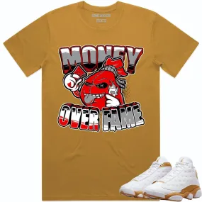 Jordan 13 Wheat 13s Shirt to Match - RED MOF