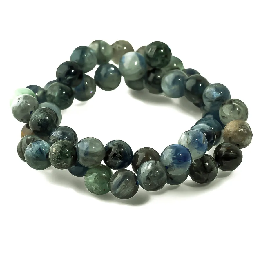 Kyanite Multi 8mm Round - 15-16 Inch