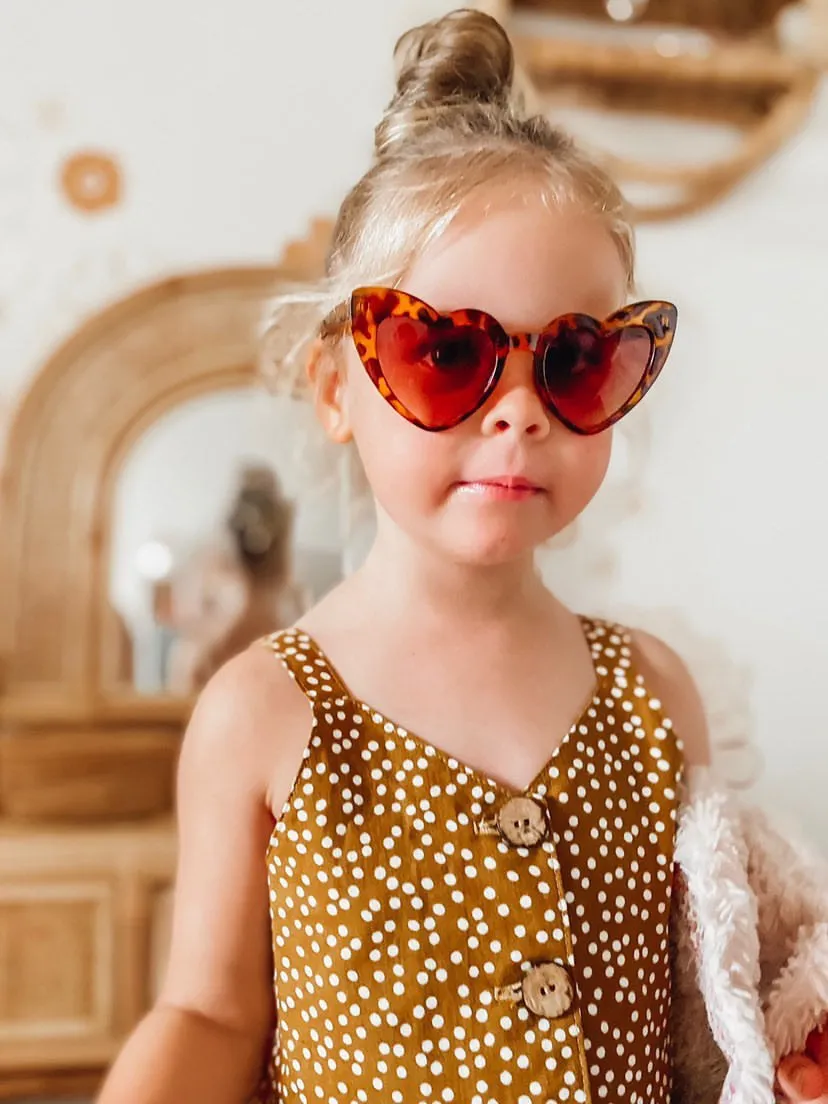 Leopard Heart Sunglasses