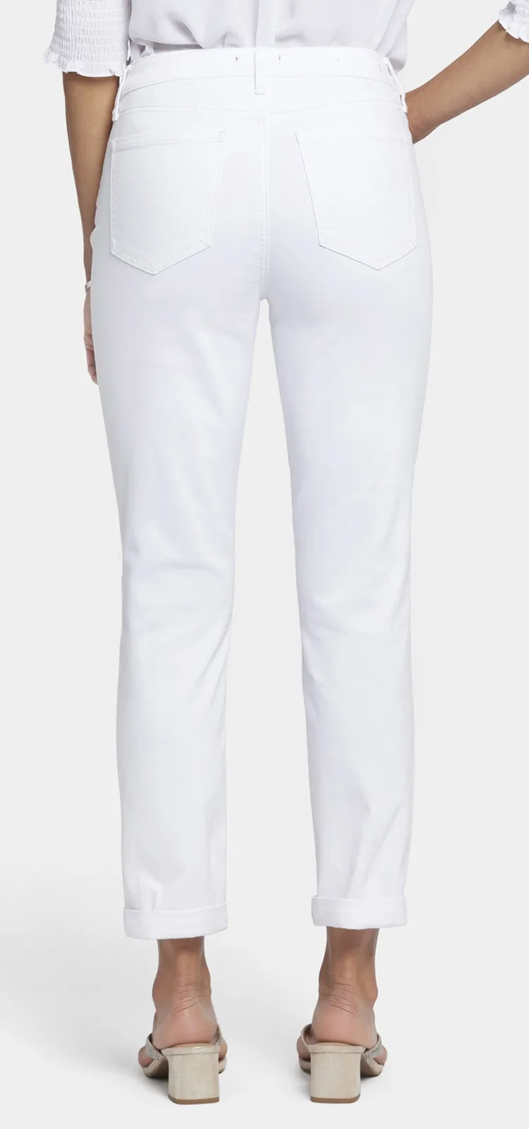 Margot Girlfriend Jeans Wit Gekleurde Denim | Optic White