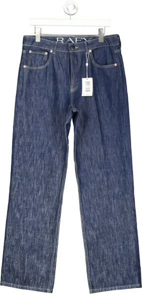 Raey IndIgo Blue Organic Cotton Wide-leg Jeans W31