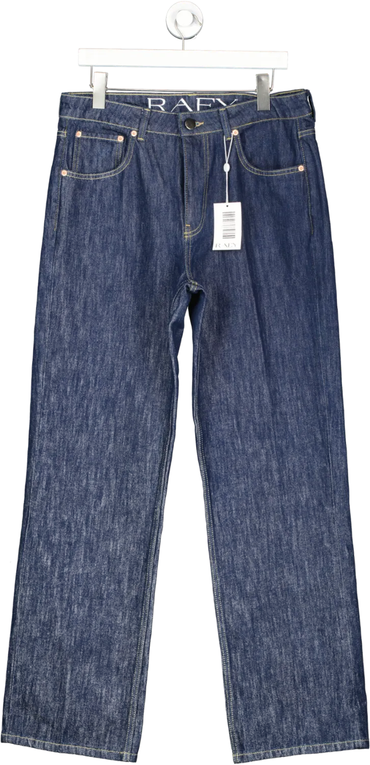 Raey IndIgo Blue Organic Cotton Wide-leg Jeans W31