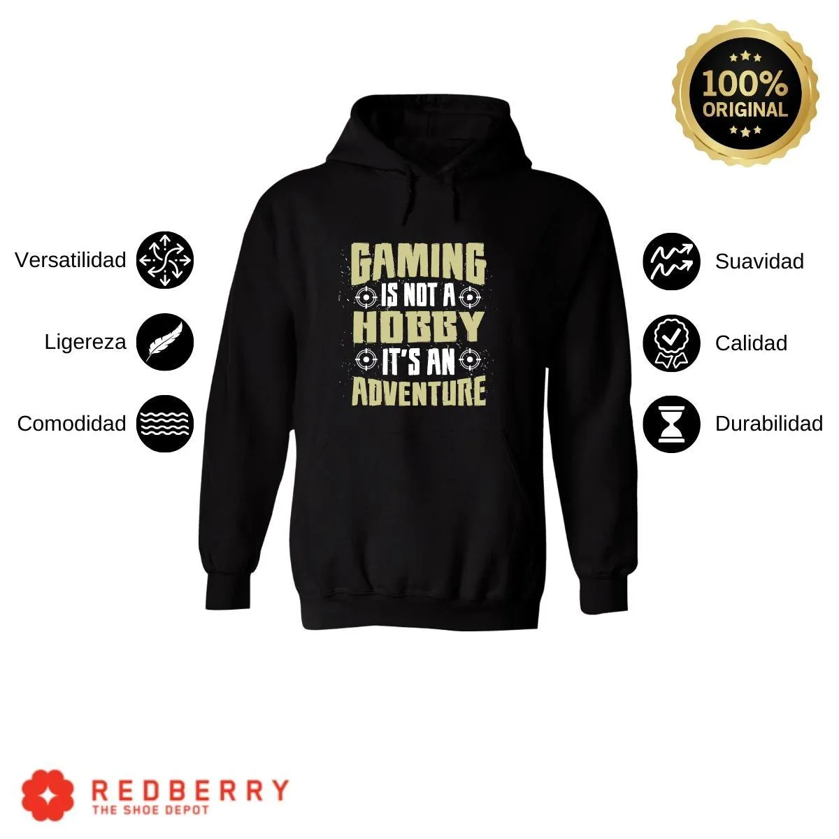 Sudadera Hombre  Hoodie Gamer Videojuegos Frases 070