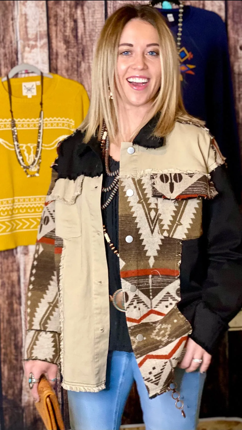 The Fall El Dorado Aztec Shacket Jacket