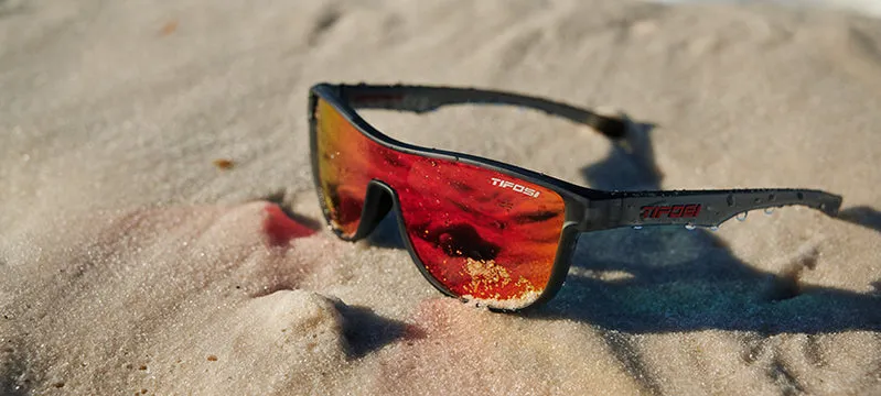 Tifosi Sizzle Sunglasses - Satin Vapor/Smoke Red