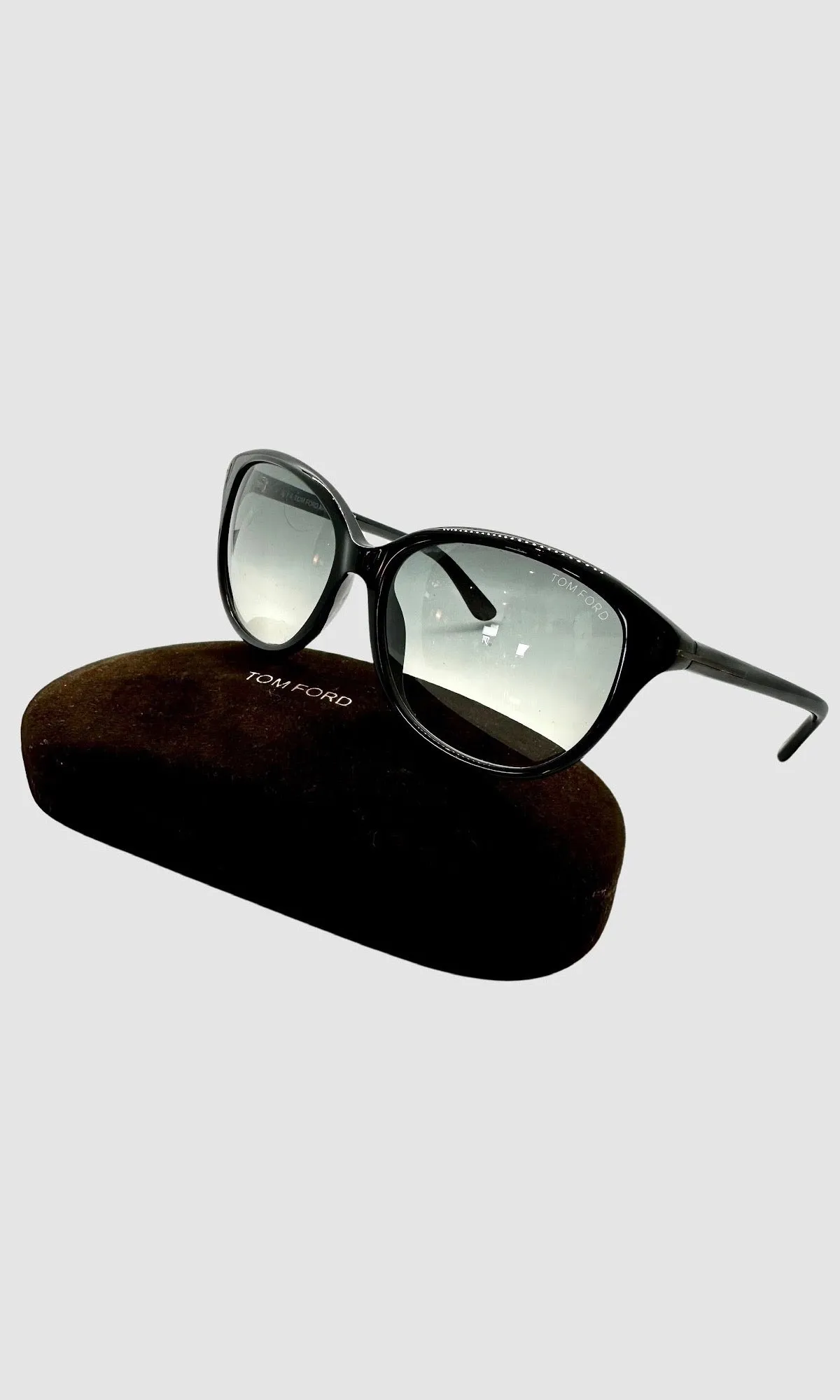 Tom Ford Black Framed Sunglass with Case