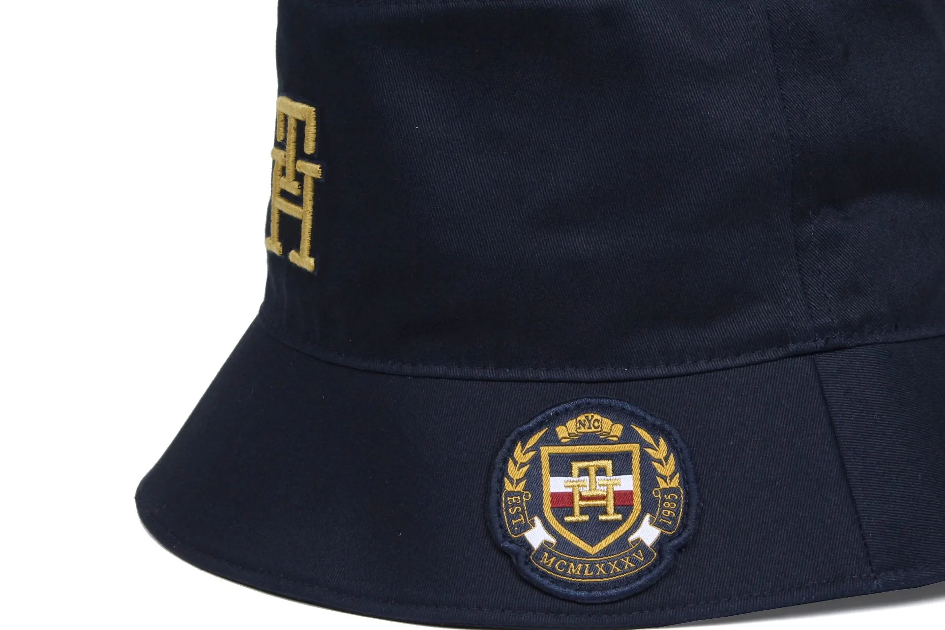 Tommy Hilfiger Mens Th New Prep Badge Bucket Hat