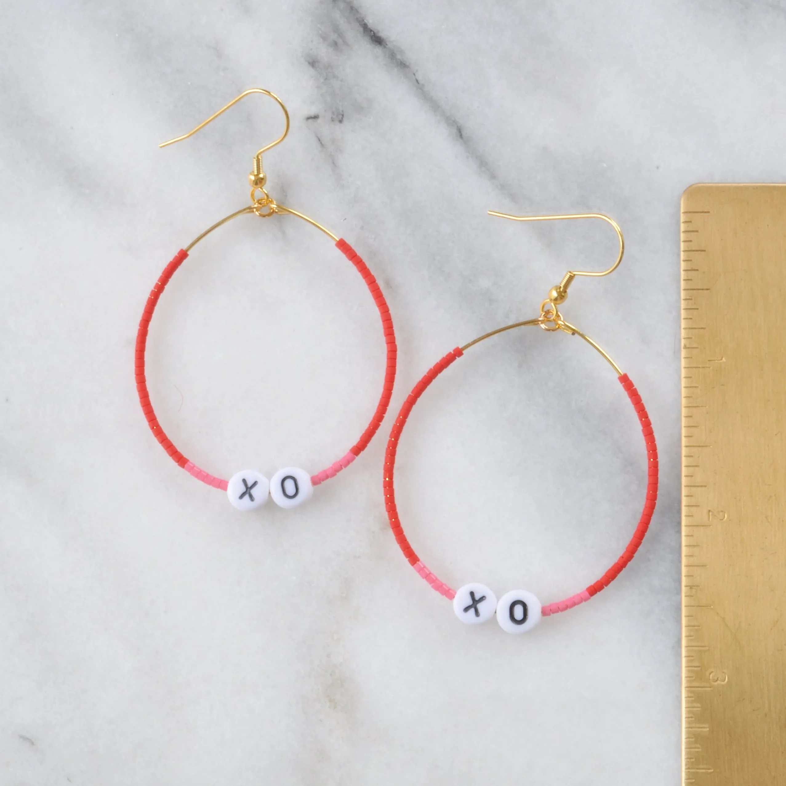 XOXO Valentine Hoop Earrings