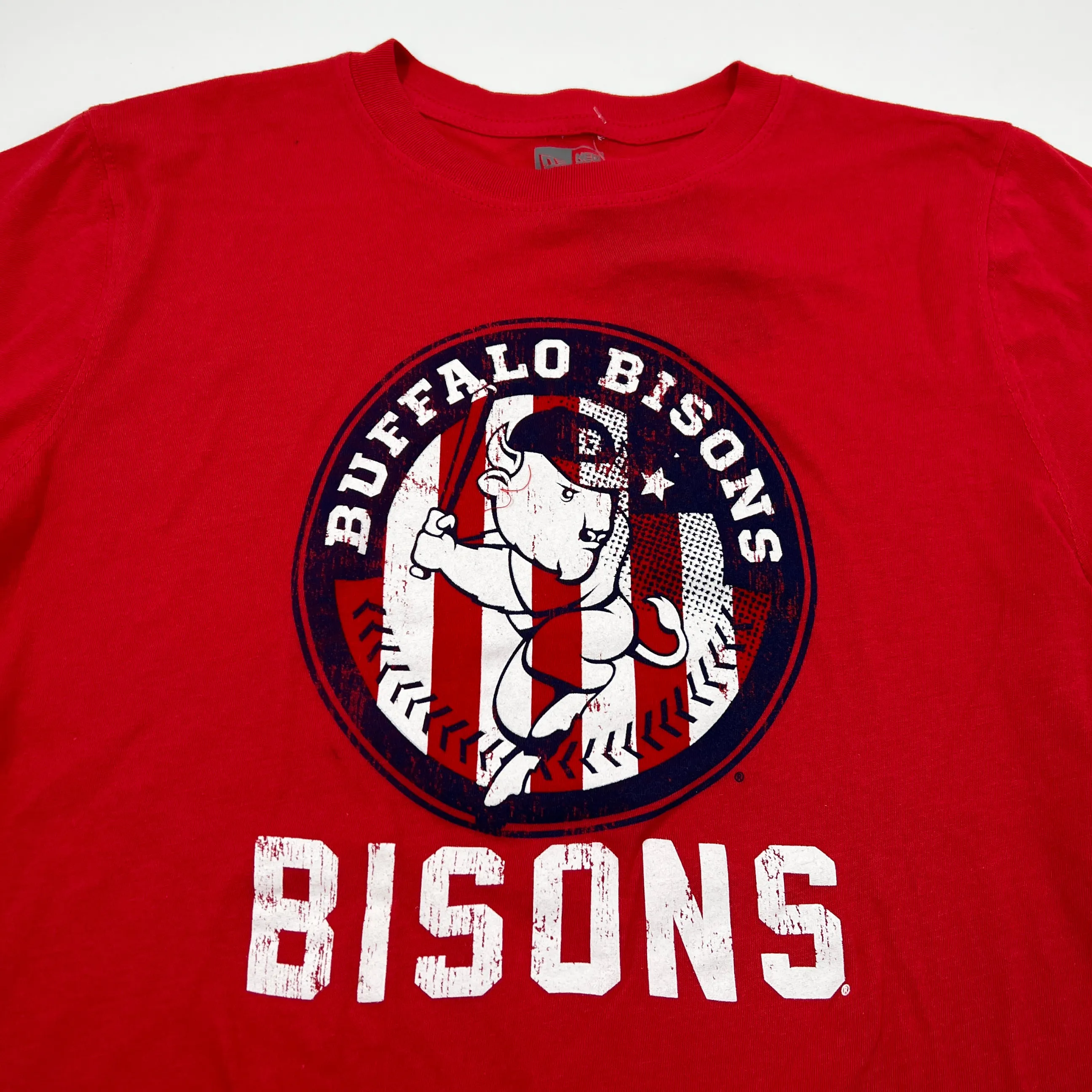 Youth New Era Buffalo Bisons Red Short Sleeve Shirt